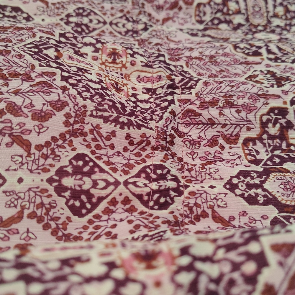 MADEWELL DRAWSTRING TOP IN KALEIDOSCOPE PRINT BLUSH BLOUSE SIZE S - Picture 10 of 14